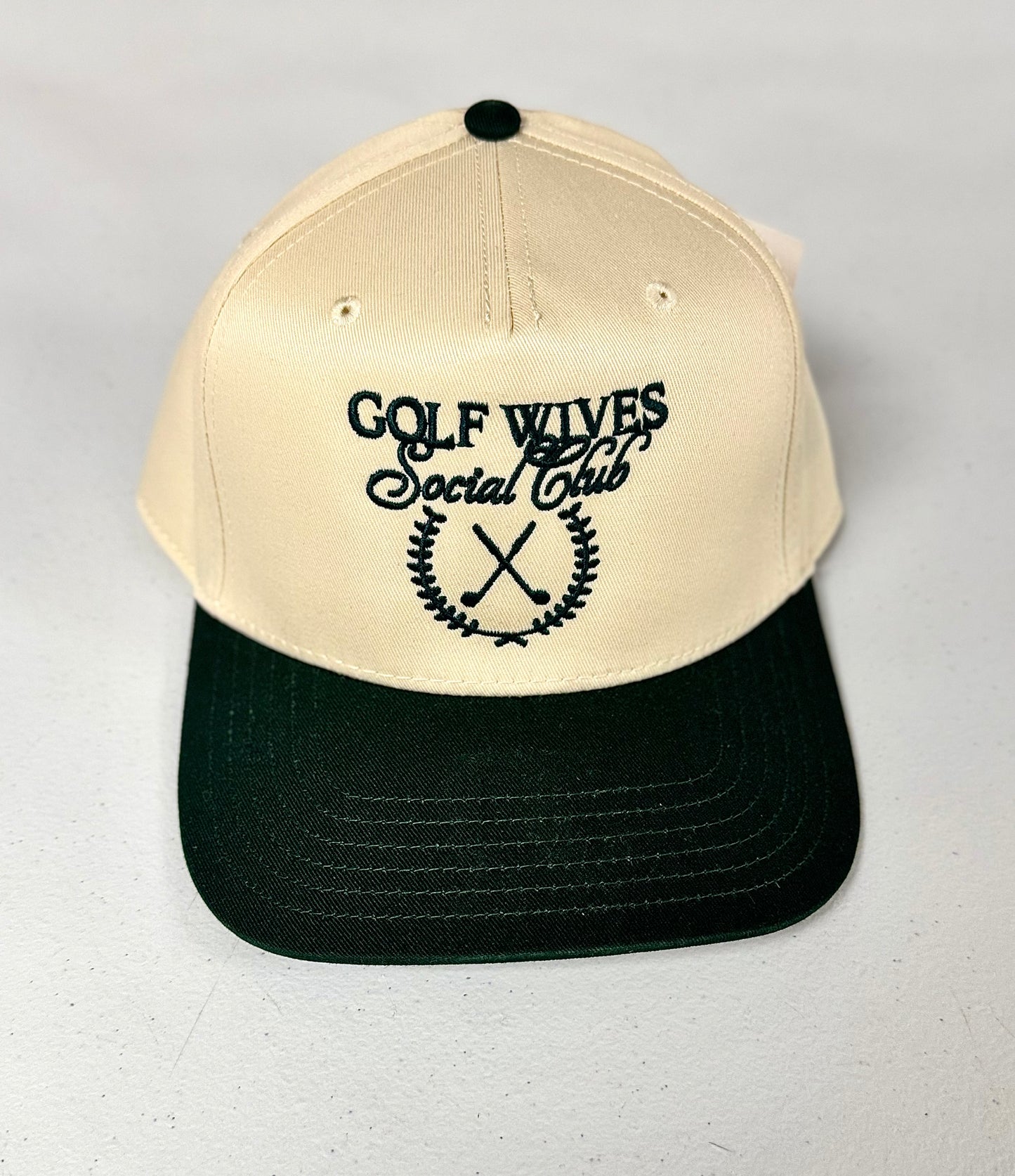 Golf Wives Social Club Hat (Green & Tan)